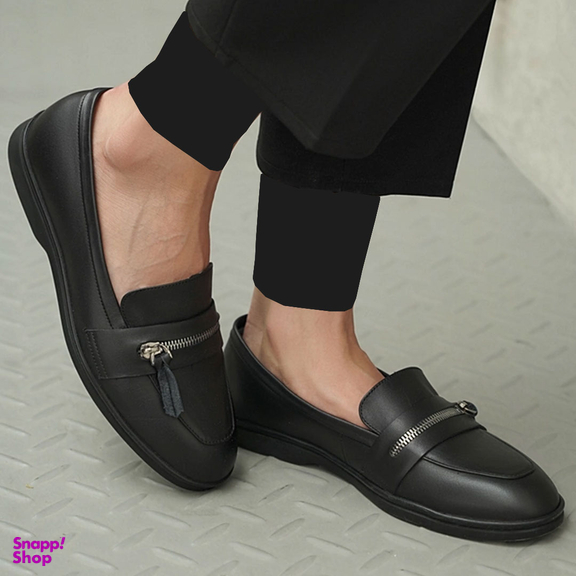 کفش زنانه چرم کاکتوس مدل ws1049 رنگ مشکی