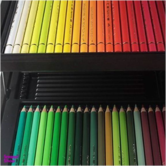 مداد پلی کروم 120 رنگ جعبه فلزی فابرکستل (Faber-Castell)