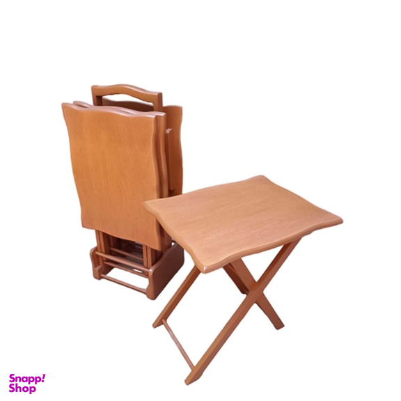 میز عسلی تاشو مستطیل کد M100 مدل ۴ تکه