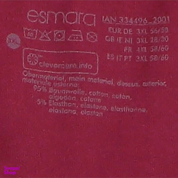 تاپ زنانه اسمارا کد 354 رنگ زرشکی