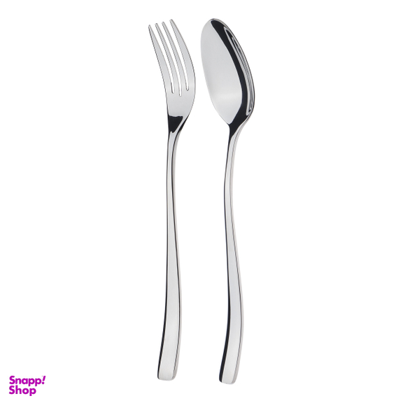 سرویس قاشق و چنگال 12 پارچه ام جی اس مدل 043