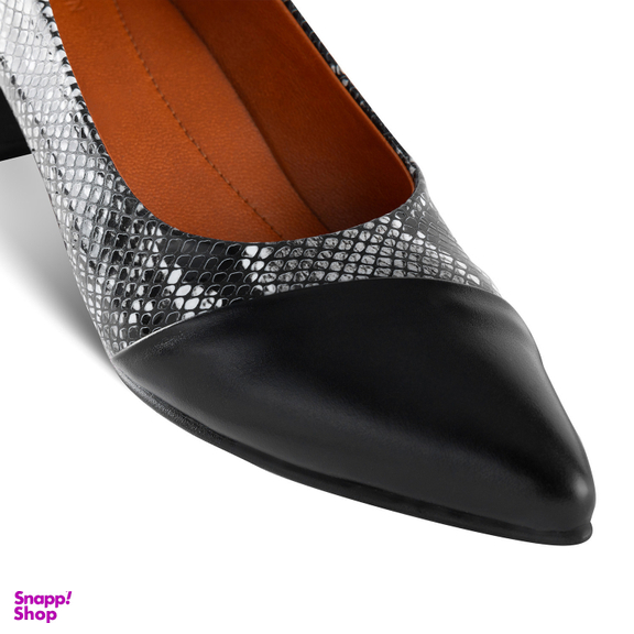 کفش زنانه چرم یلسان مدل آلیس کد 643-RTL رنگ مشکی