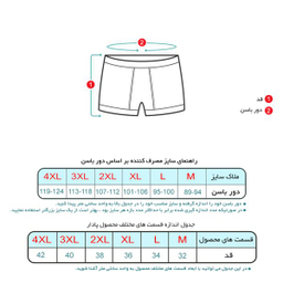 شورت پادار مردانه برهان تن پوش مدل 17-04 بسته 2 عددی رنگ مشکی