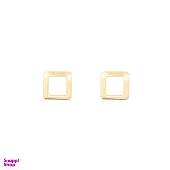 گوشواره طلا 18 عیار زنانه مدل مربع GE013