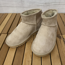 نیم بوت زنانه طرح آگ کوتاه رنگ کرم