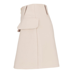 دامن زنانه سرژه مدل 210205 رنگ کرم