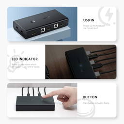سوئیچ KVM دو پورت HDMI یوگرین مدل CM200 کد 50744