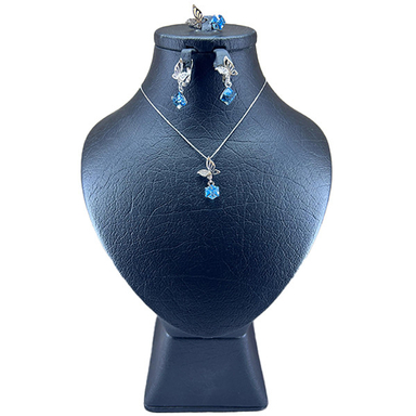 سرویس نقره زنانه سواروسکی مدل مکعب جواهری کد 148855