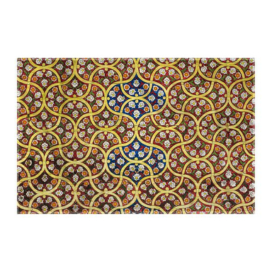 کاغذ کادو ترمه طراحان ایده مدل کاشی گل گلی کد cfp1382