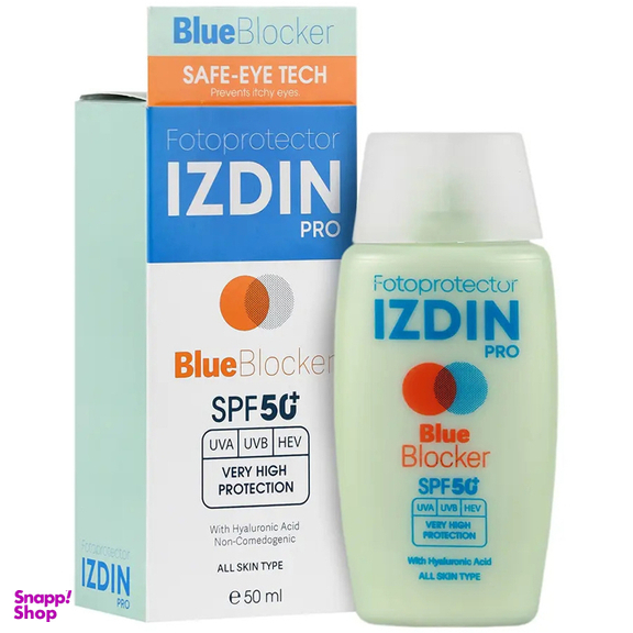 کرم ضد آفتاب ایزدین مدل بلو بلاکر SPF 50 حجم 50 میلی لیتر