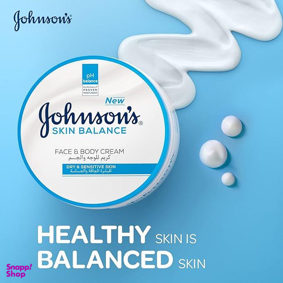 کرم مرطوب کننده و آبرسان صورت و بدن جانسون مدل Skin Balance حجم 300 میلی لیتر