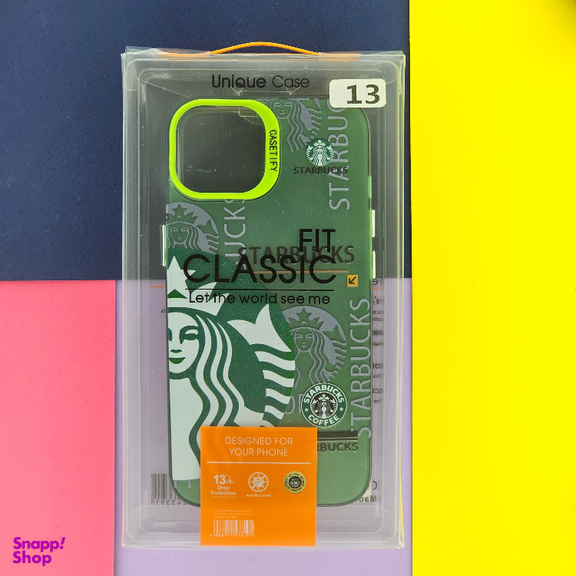 قاب گوشی موبایل مدل استاربکس کد کافی مناسب برای اپل iPhone 13 / 14