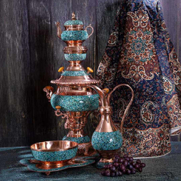 سرویس سماور فیروزه کوب آقاجانی