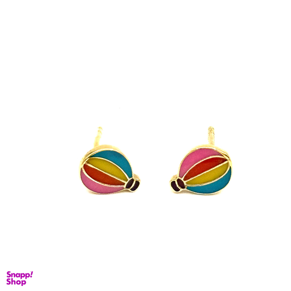 گوشواره طلا 18 عیار زنانه مدل بالن کد 145001
