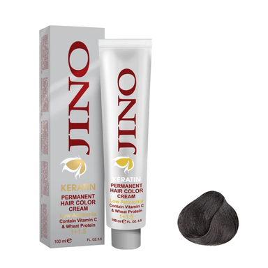 رنگ مو ژینو کد 3-4 شماره 4 رنگ قهوه ای حجم 100 میلی لیتر