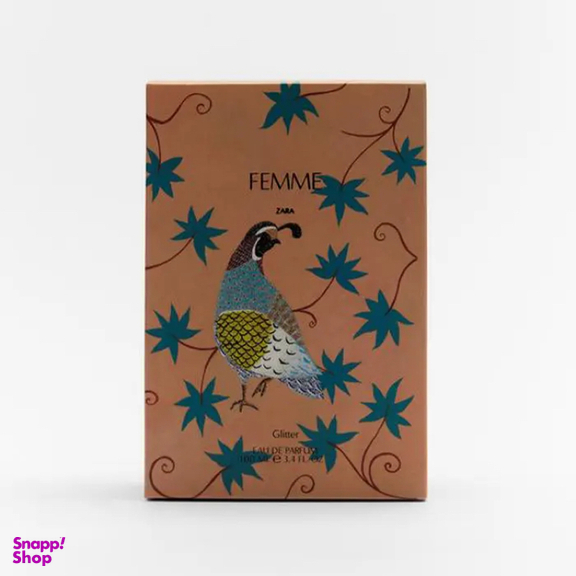 ادوپرفیوم زنانه زارا مدل Femme Glitter حجم ۱۰۰ میلی لیتر