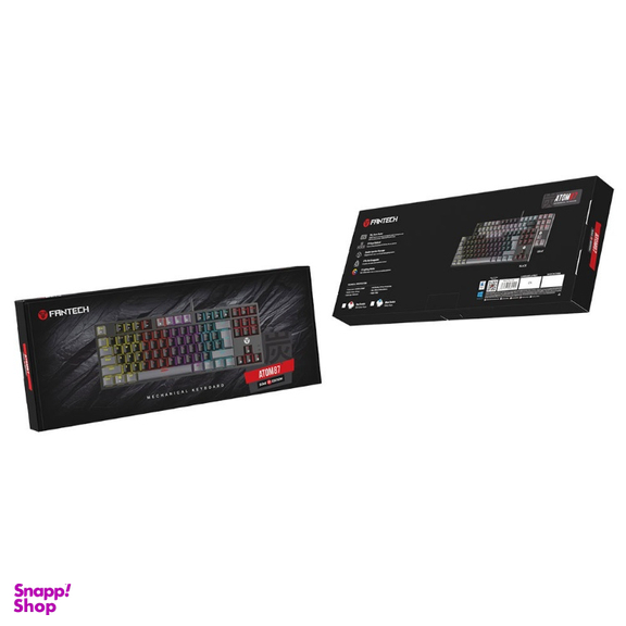 کیبورد گیمینگ فنتک کد Atom87 MK876v2 Red Switch