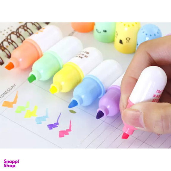 ماژیک علامت گذار مدل Pill بسته 6 عددی