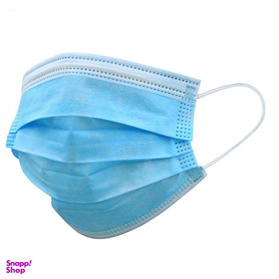 ماسک تنفسی استریل شده مدل ضد حساسیت رنگ آبی بسته 50 عددی