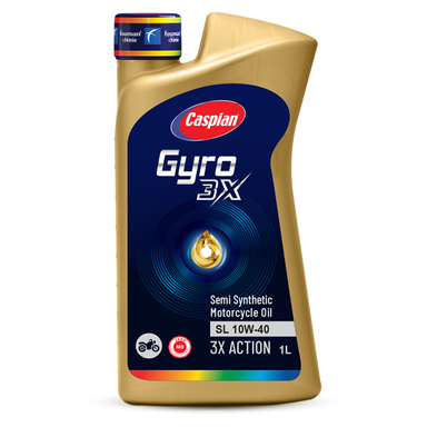 روغن موتور سیکلت کاسپین مدل GYRO SL 10W-40 MB حجم 1 لیتر