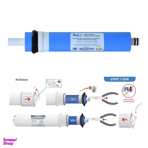 فیلتر دستگاه تصفیه آب آکوا پیورست مدل ECO FILTER 900 مجموعه 9 عددی