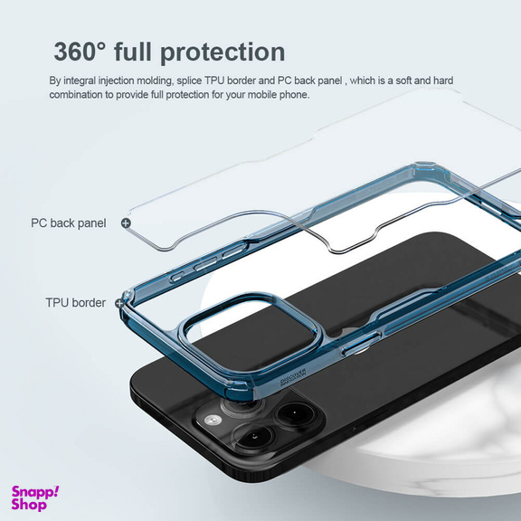 کاور نیلکین مدل Nature TPU Pro مناسب برای گوشی موبایل اپل iPhone 15 Pro Max