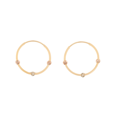 گوشواره حلقه ای طلا 18 عیار زنانه طلاجات مدل 1006