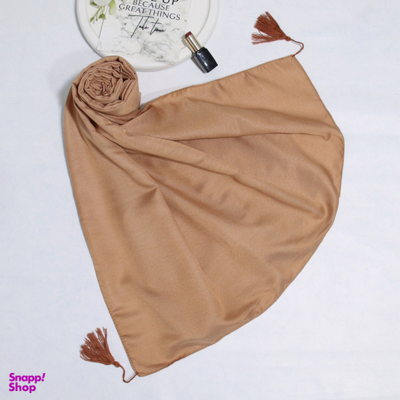 شال زنانه آنالیا مدل نخی دور دوخت منگوله دار کد 9613