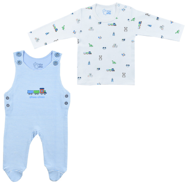 ست تیشرت و سرهمی نوزادی اسپیکو مدل ترن کد 3