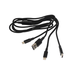 کابل تبدیل USB به microUSB  / لایتنینگ  / USB-C کاجیتل مدل 3in1 طول 1.2 متر