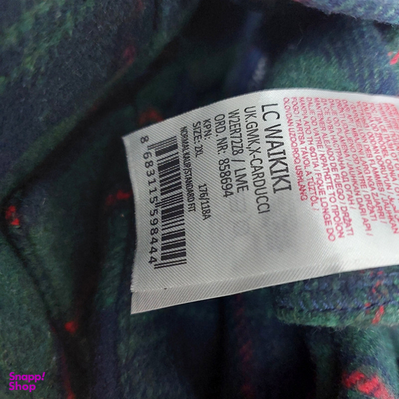 پیراهن آستین بلند مردانه ال سی وایکیکی مدل چارخونه