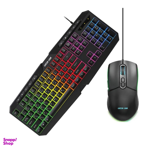 ماوس و کیبورد باسیم گرین لاین مدل GKM-400 RGB