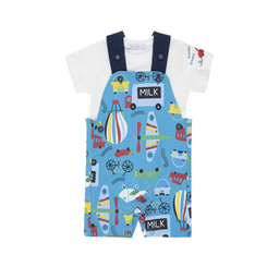 ست سرهمی و تیشرت پسرانه فیورلا مدل مسیرهای پر هیجان کد 25040