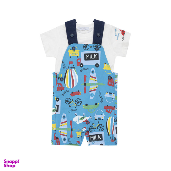 ست سرهمی و تیشرت پسرانه فیورلا مدل مسیرهای پر هیجان کد 25040