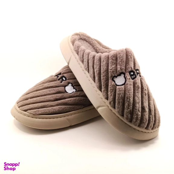 دمپایی پولیشی مردانه مدل بیر کد 039 رنگ قهوه‌ ای