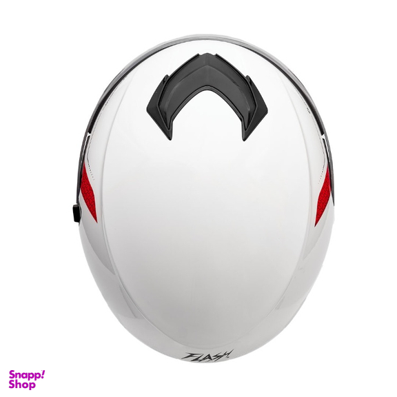 کلاه کاسکت بدون فک فلش مدل 852 glossy red-white