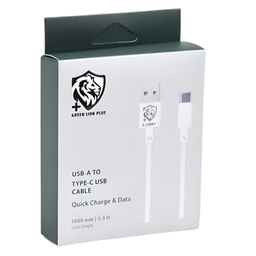 کابل شارژ USB به Type-C گرین لاین مدل PLUS GNP 920 طول 1 متر