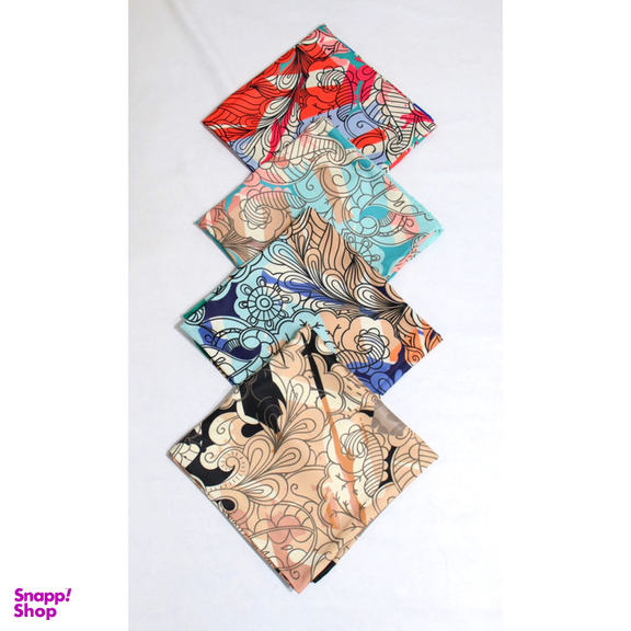 روسری زنانه آنالیا مدل ابریشم مزونی کد 9071