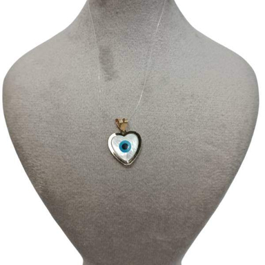 پلاک گردنبند طلا 18 عیار اپال گلد مدل چسم و نظر G0207