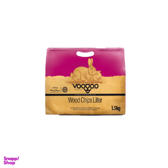 پوشال جوندگان وودو مدل wood chips litter وزن 1 کیلوگرم