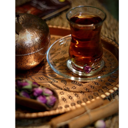 دمنوش گل محمدی زعفرانی نوین زعفران بسته 20 عددی