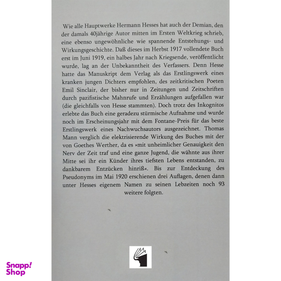 کتاب Demian اثر Hermann Hesse انتشارات معیار علم