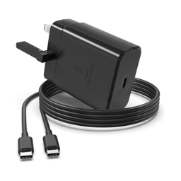 شارژر دیواری 45 وات سامسونگ مدل EP-T4510 به همراه کابل تبدیل USB-C و مبدل برق مارکن