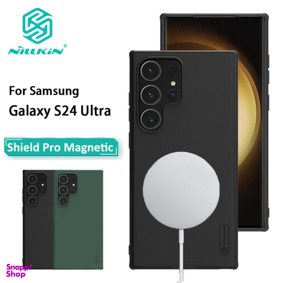 کاور نیلکین مدل Super Frosted Shield Pro Magnetic مناسب برای گوشی موبایل سامسونگ Galaxy S24 Ultra