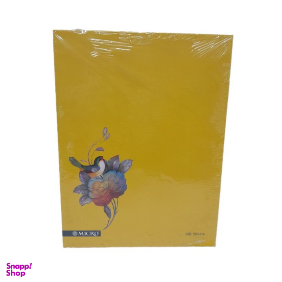 دفتر کلاسوری 100 برگ میکرو طرح گل و پرنده ۲ کد 026