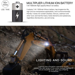 ماشین بازی کنترلی دبلیو ال تویز مدل 16800 RC Excavator