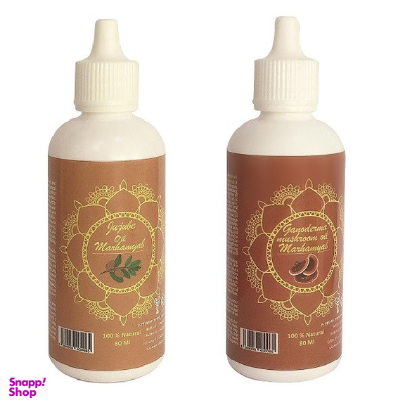 روغن مو مرهم یاب مدل گانودرما و عناب حجم 80 میلی لیتر مجموعه 2 عددی