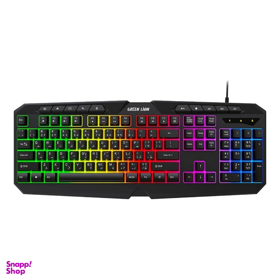 ماوس و کیبورد باسیم گرین لاین مدل GKM-400 RGB
