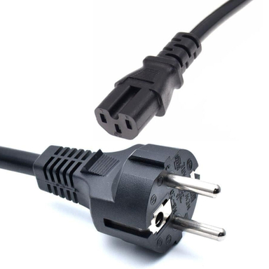کابل برق سه پین منبع تغذیه کامپیوتر ونتولینک کد EU-C15 طول 3 متر
