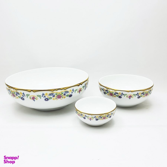 سرويس پياله پذيرايی 13 پارچه چینی زرين مدل گلستان درجه سه